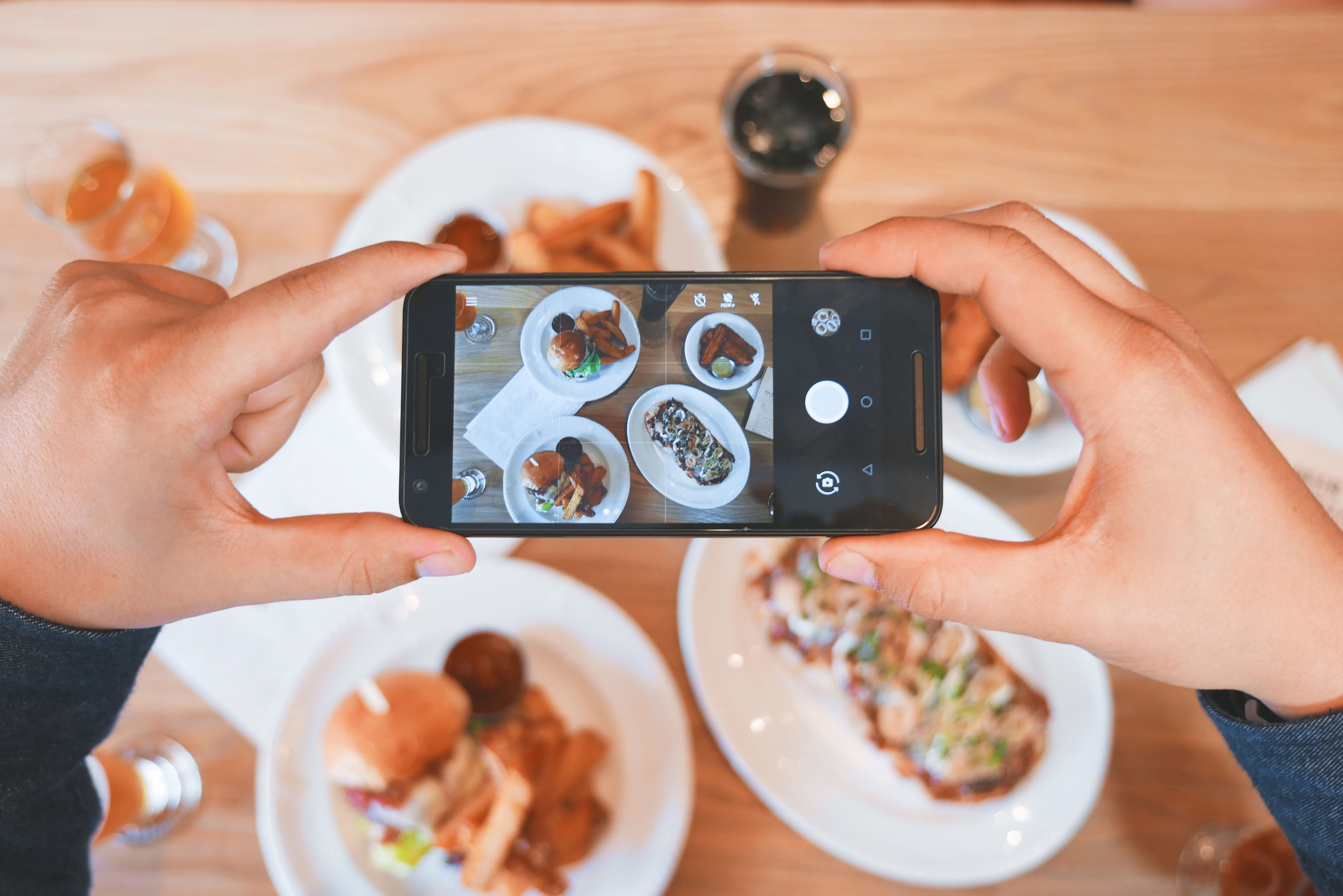 sacar fotos a comida con el smartphone
